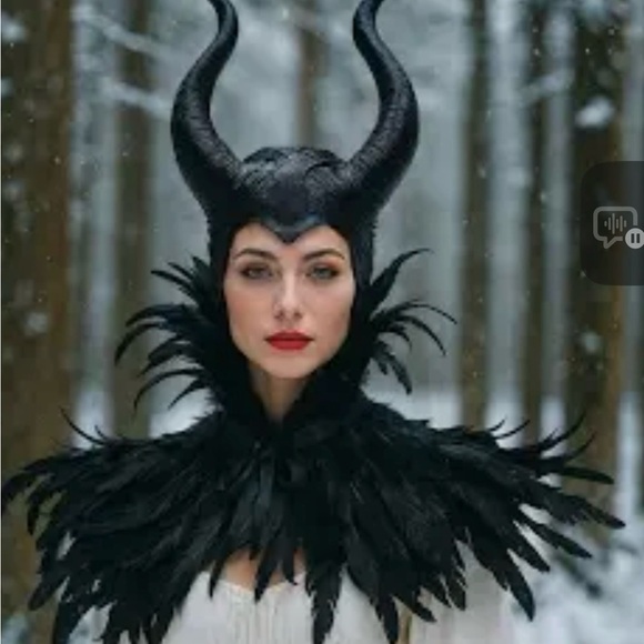 Maleficent Black A long Dress and accessories - Picture 5 of 5